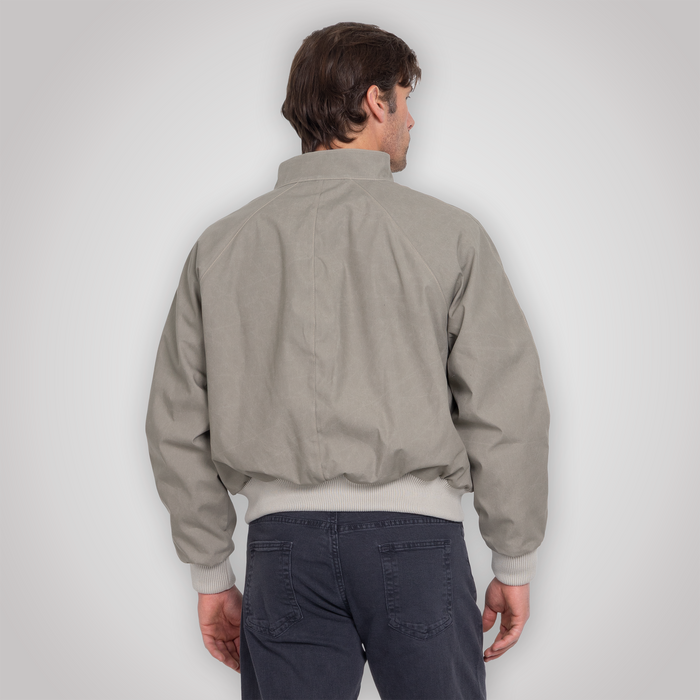 Harrington Jacket - Pewter Cream