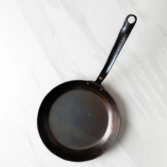 10" Hand Forged Round Carbon Steel Skillet