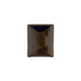 Brown leather wallet on a white background
