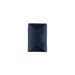 Navy blue geometric vase on a white background