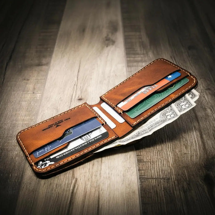 Rio Grande Bifold Wallet - Full Grain Leather | Handmade in Texas