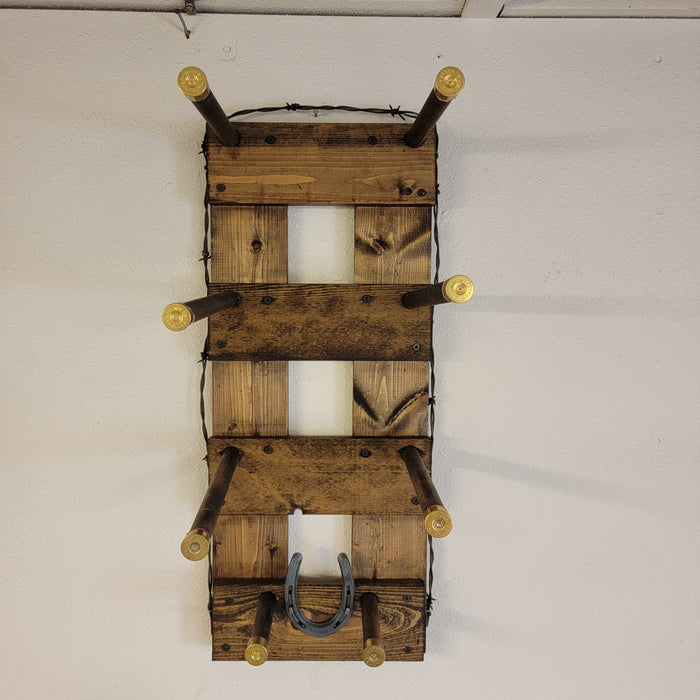 Handcrafted 3-Cowboy Hat Rack Organizer