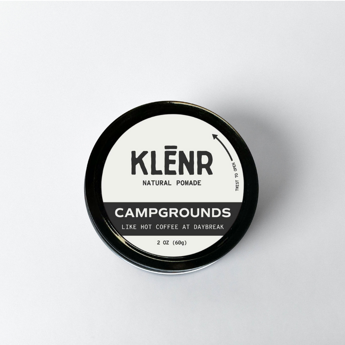 Klénr natural pomade container on a white background