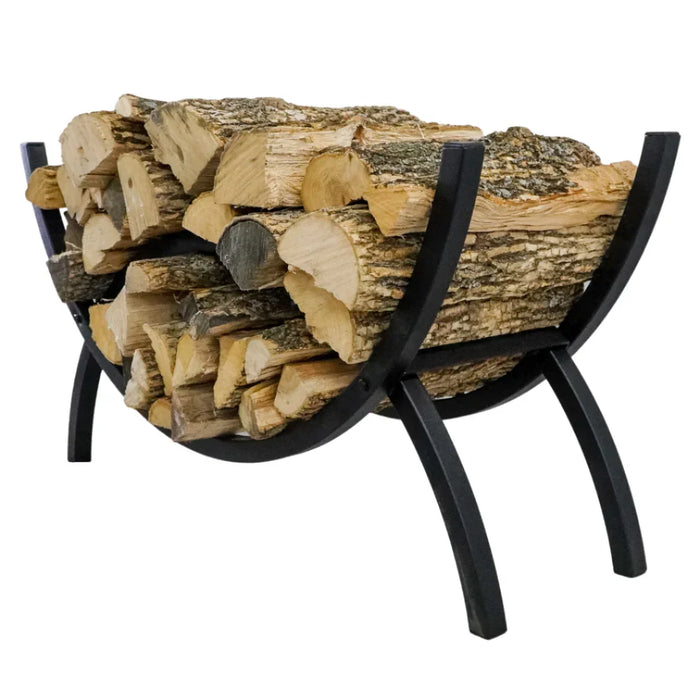 The Woodhaven 3ft Crescent Firewood Rack