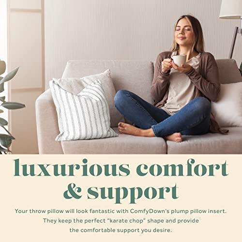Down, Rectangle Decorative Pillow Insert