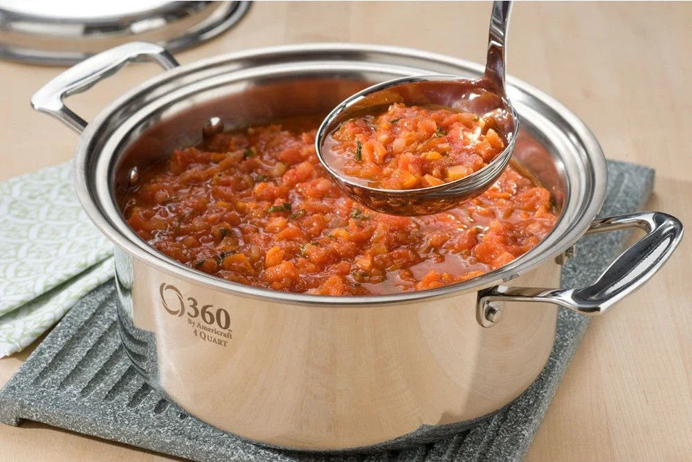 4 Quart Stockpot with Food