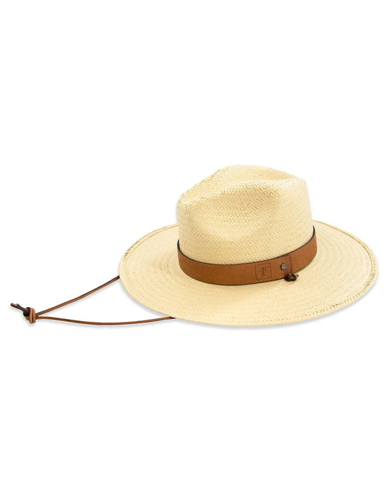 Brimmed Burlap Straw Field Hat