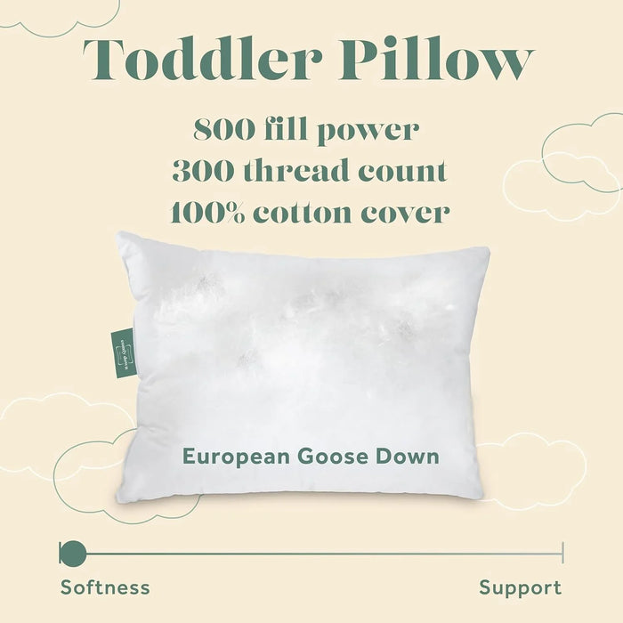 Toddler Pillow - Super Soft European Goose Down