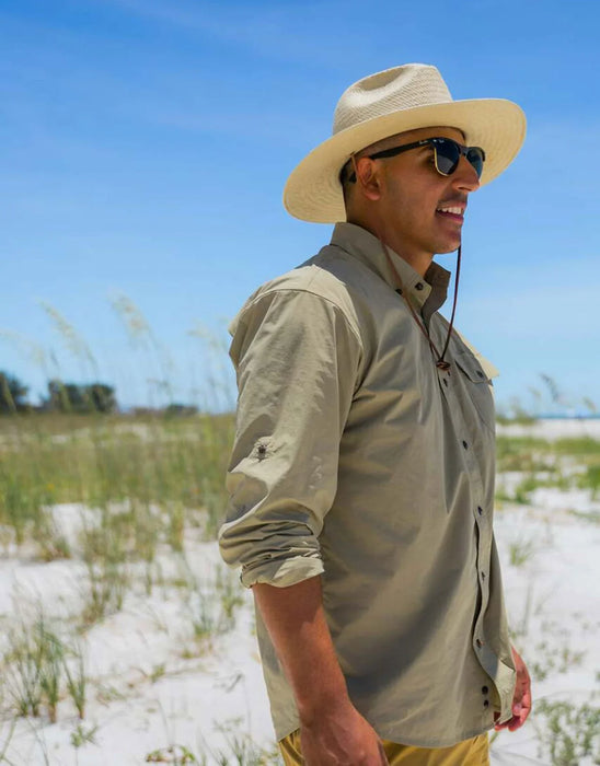 Brimmed Burlap Straw Field Hat