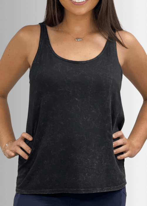 Twenty Four Seven Cotton Tank in Stone
