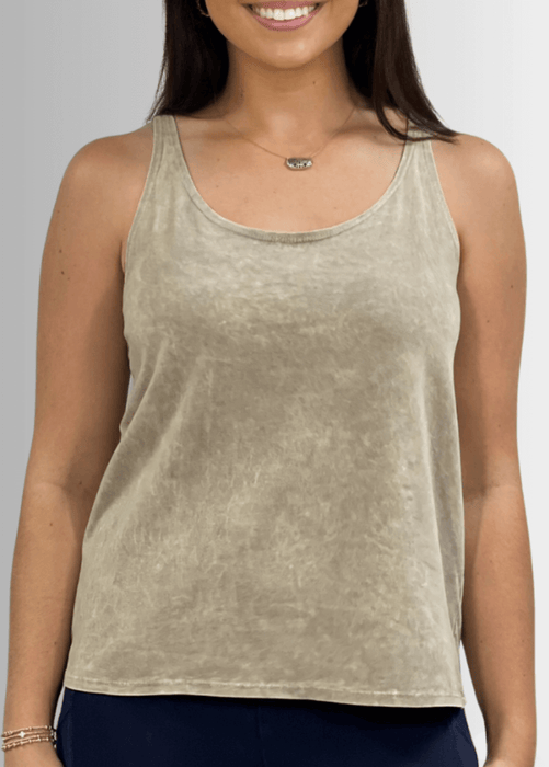 Twenty Four Seven Cotton Tank Vintage Black