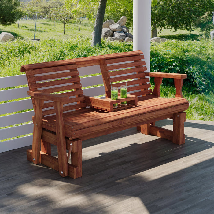 Amish Casual Heavy Duty Rollback Console Glider