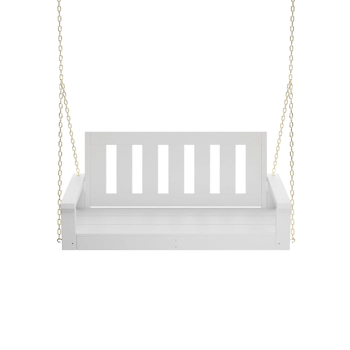 Porchgate Amish Heavy Duty 700 Lb 4-Foot Ardmore Porch Swing - Pure White