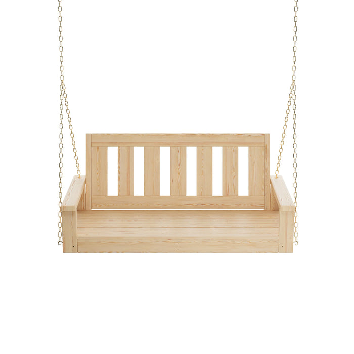 Porchgate Amish Heavy Duty 700 Lb 5-Foot Ardmore Porch Swing - Unfinished