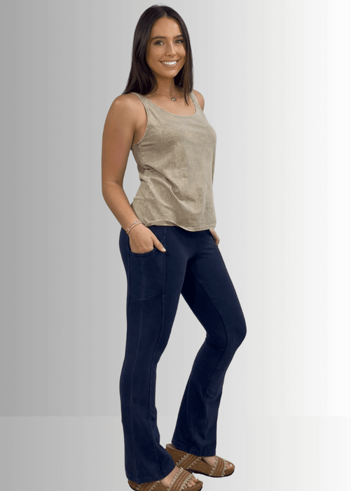 Twenty Four Seven Cotton Tank in Burnt Red Clay
