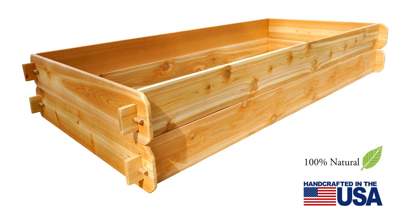 Timberlane Gardens Raised Garden Bed Kit Double Deep (Two 3x6)