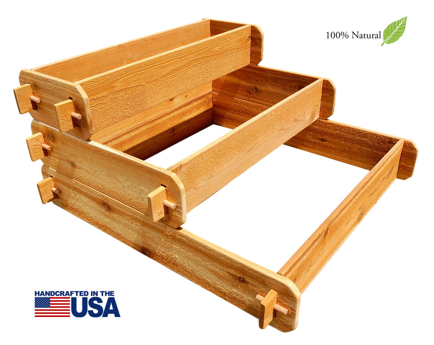 Timberlane Gardens Raised Garden Bed Kit 3 Tiered Elevated Planter