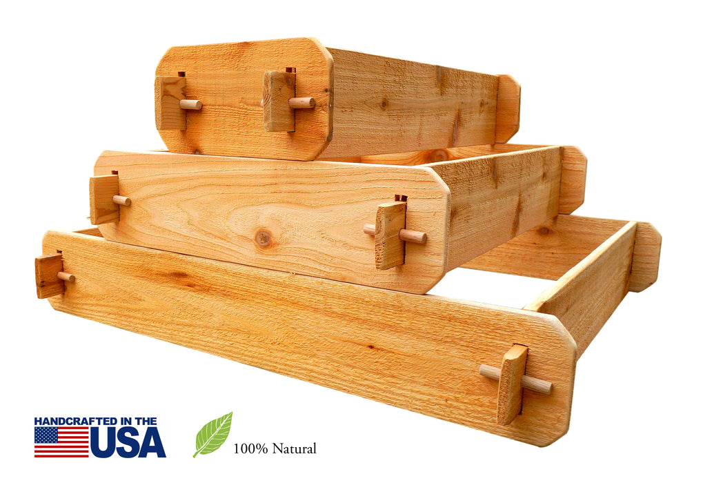 Timberlane Gardens Raised Garden Bed Kit 3 Tiered Pyramid Elevated Planter
