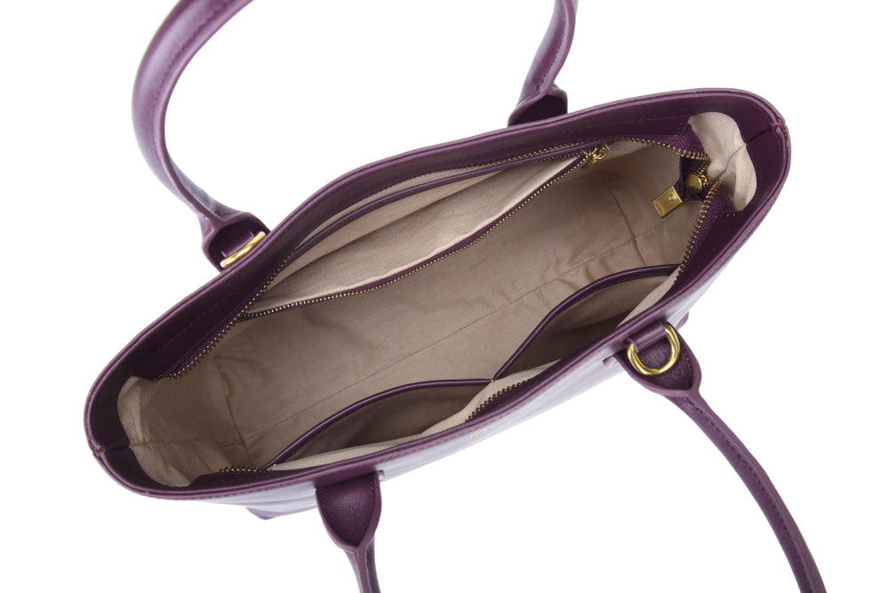 Eleanor | Plum Leather