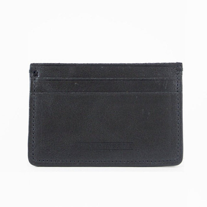 Black cardholder on a white background