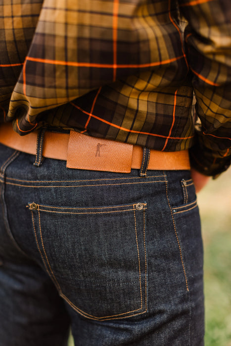 6 Point Denim Raw Indigo Jeans