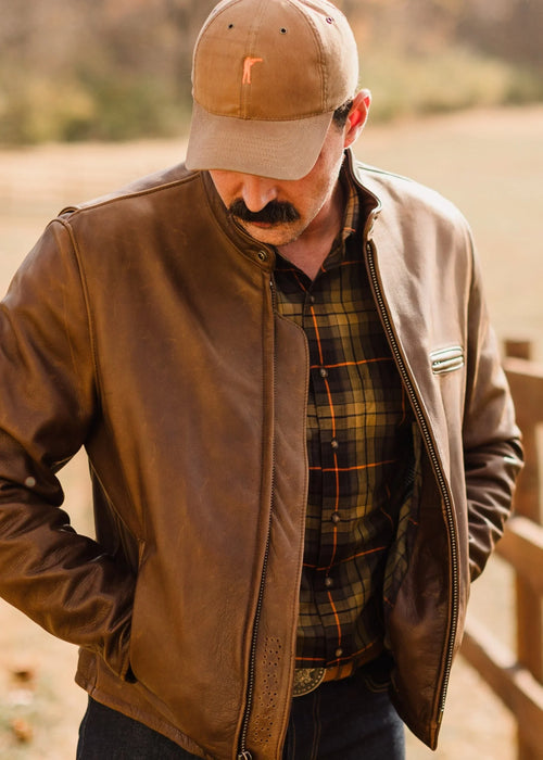 Schott x Ball and Buck Perfecto Leather Jacket