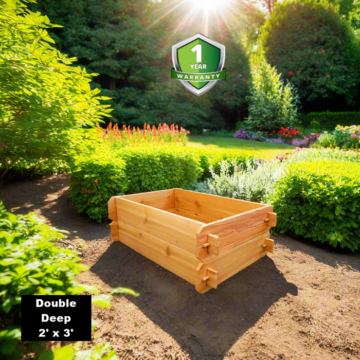 Timberlane Gardens Raised Garden Bed Kit Double Deep (Two 2x3)