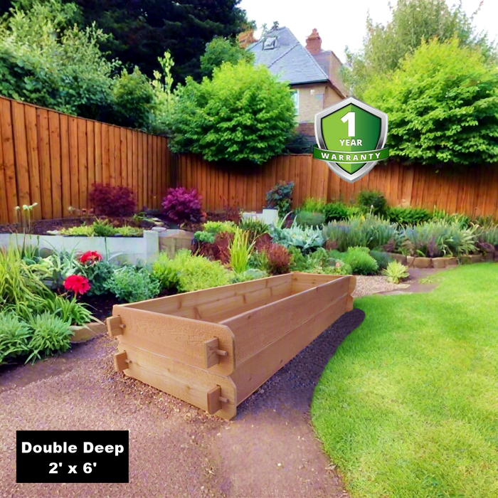 Timberlane Gardens Raised Garden Bed Kit Double Deep (Two 2x6)