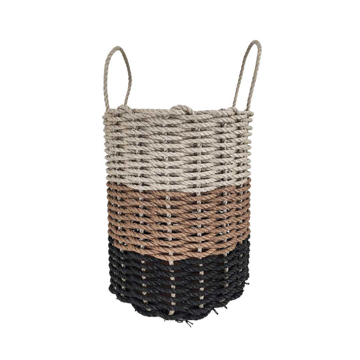 Authentic Maine Lobster Rope Storage Black, Brown, Tan Ombre