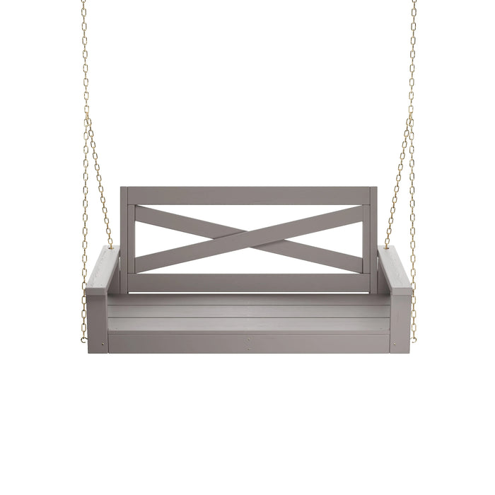 Porchgate Amish Heavy Duty 700 Lb 4-Foot Boardwalk Porch Swing - Dovetail Grey