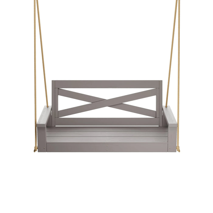 Porchgate Amish Heavy Duty 700 Lb 4-Foot Boardwalk Porch Swing - Dovetail Grey