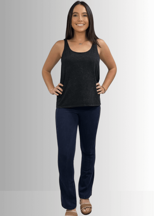Twenty Four Seven Cotton Tank Vintage Black