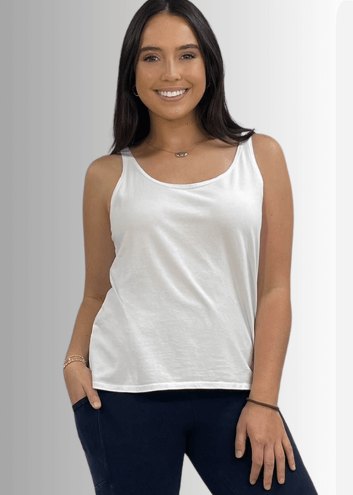 Twenty Four Seven Cotton Tank in Burnt Red Clay
