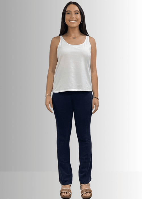Twenty Four Seven Cotton Tank in White
