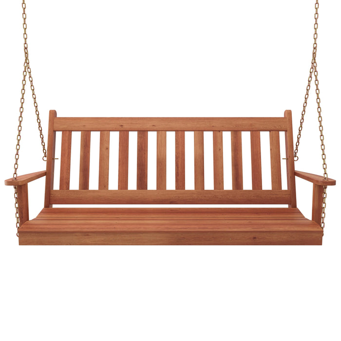 Keystone Amish Co. 5 Foot Franklin Red Cedar Porch Swing without Cup Holders