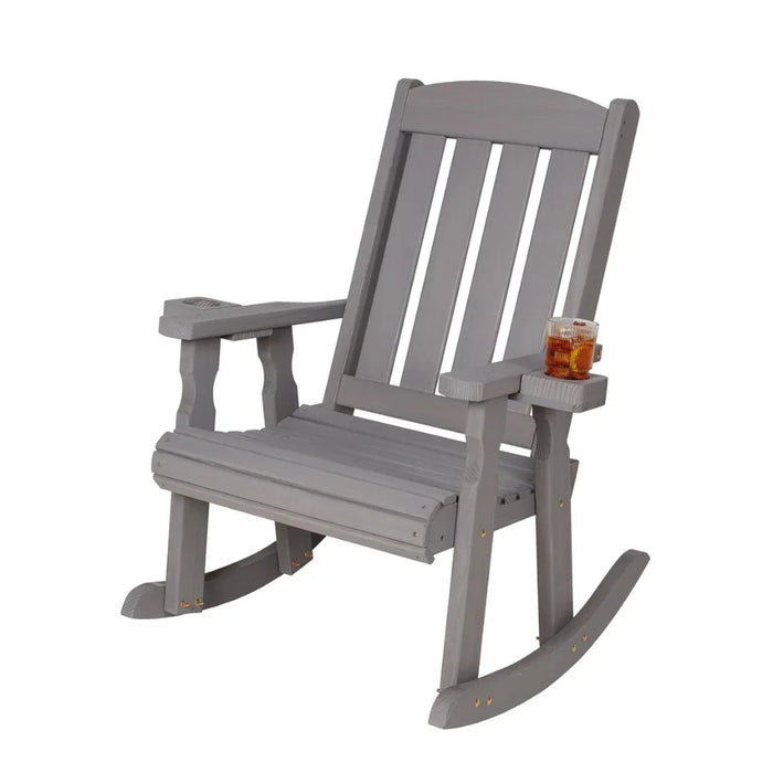 Amish Casual Heavy Duty 600 Lb Mission Treated Rocking Chair
