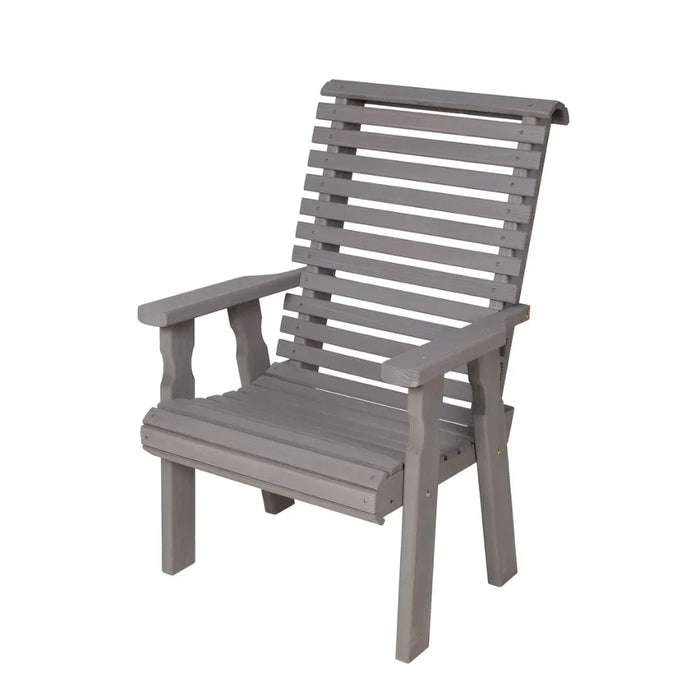 Amish Casual Heavy Duty 600 Lb High Back Roll Back Treated Patio Chair
