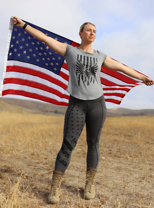 Eagle Flag Women's SoftTECH™ Cap sleeve