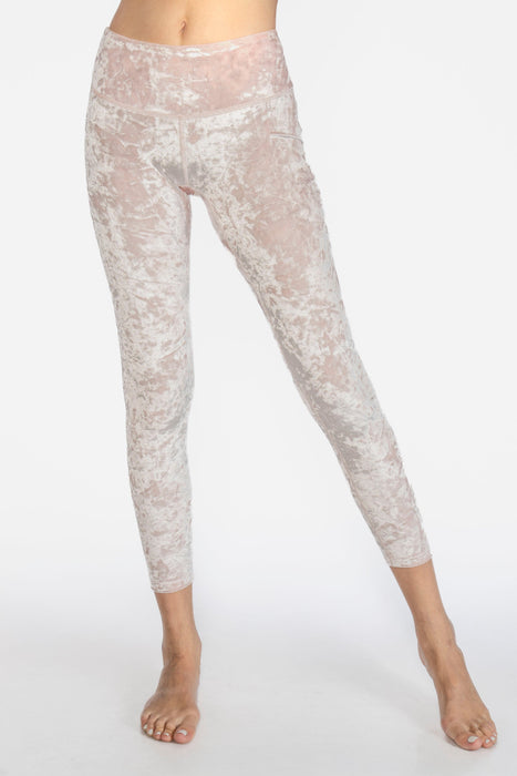 Velvet Cropped Leggings Made in USA