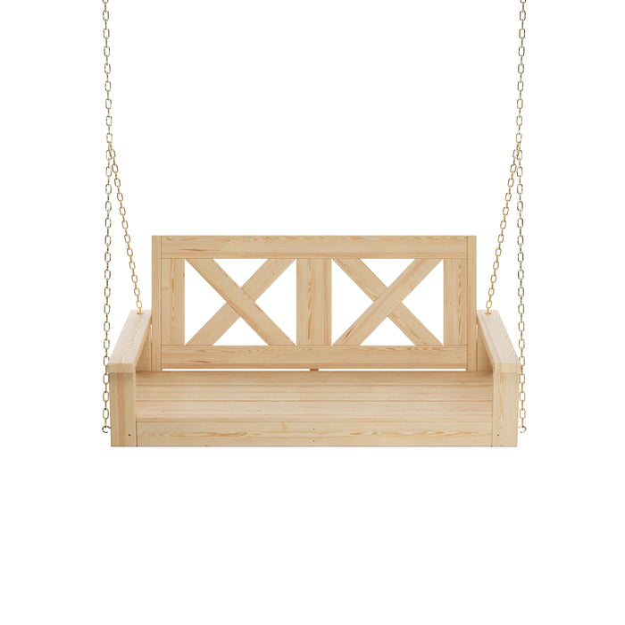 Porchgate Amish Heavy Duty 700 Lb 4-Foot Farmhouse Porch Swing - Unfinished