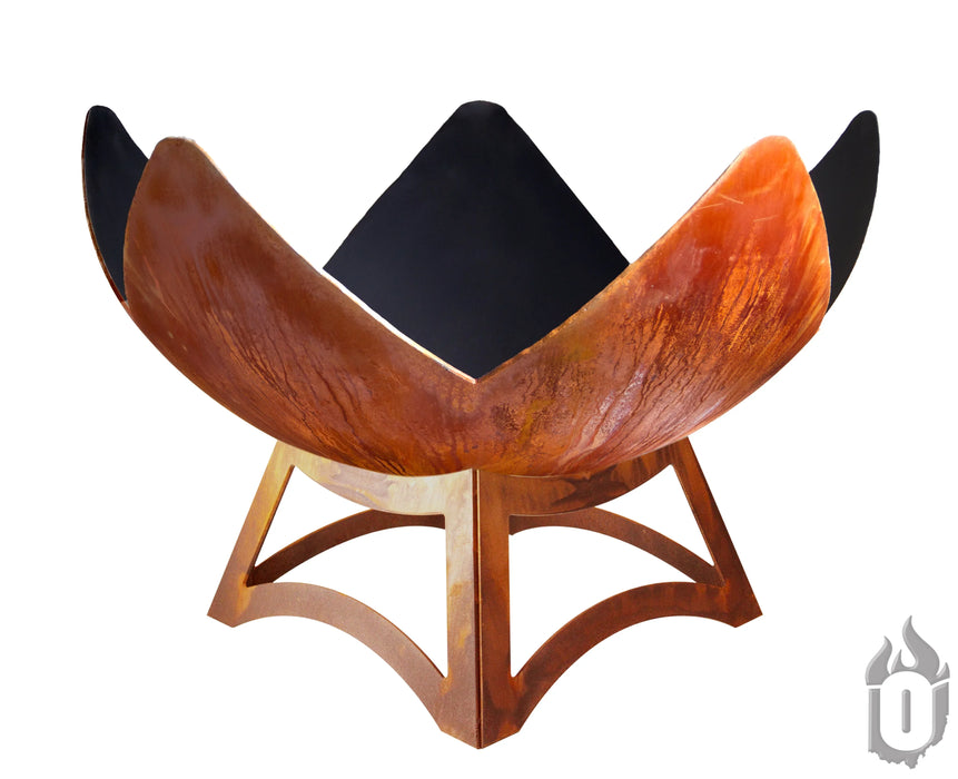 "Fire Flower" Fire Bowl with Hollow Base