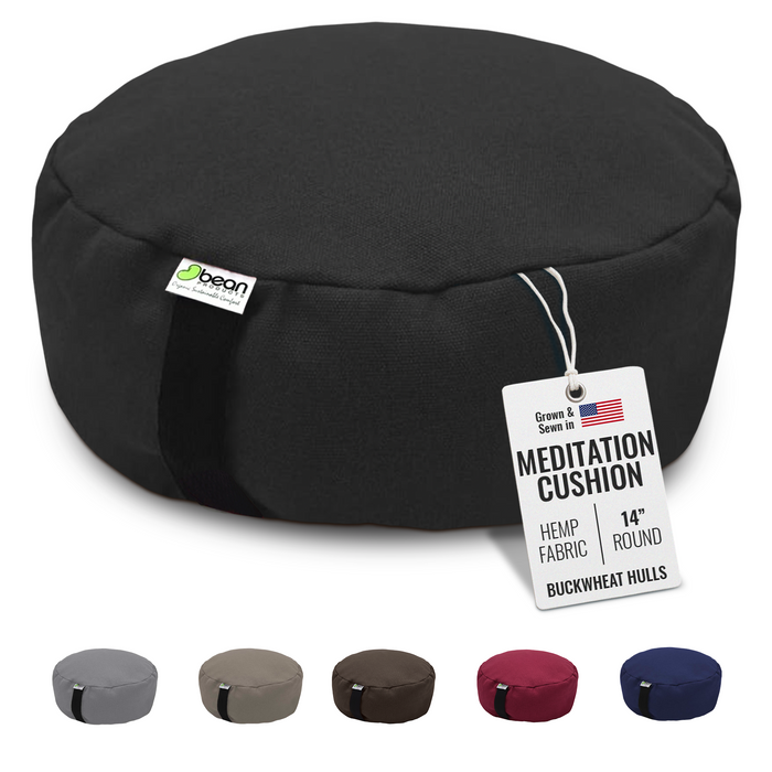 Hemp Zafu Meditation Cushion - 17 oz.