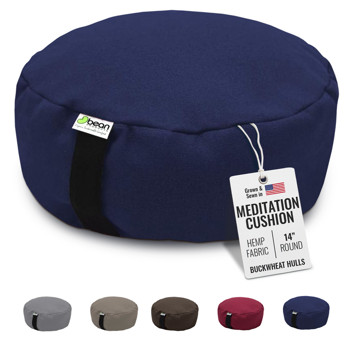Hemp Zafu Meditation Cushion - 17 oz.
