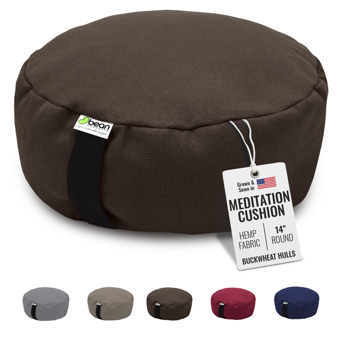 Hemp Zafu Meditation Cushion - 17 oz.