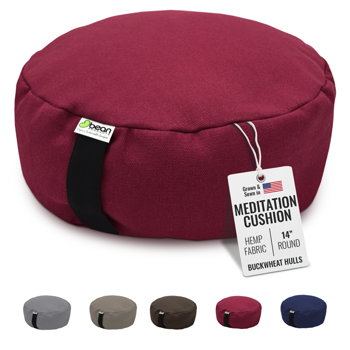 Hemp Zafu Meditation Cushion - 17 oz.