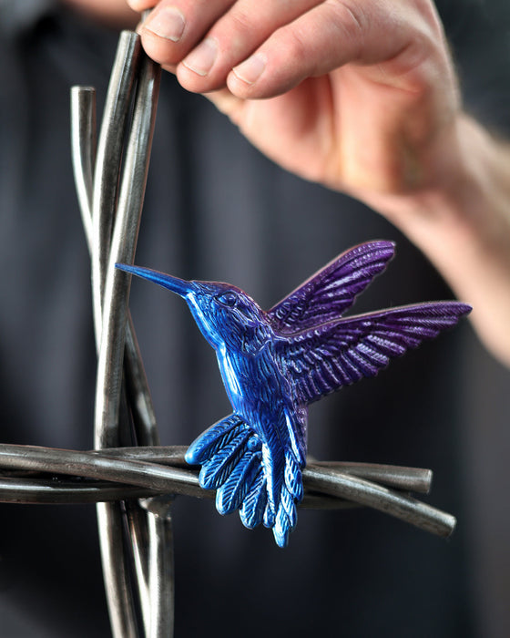 Hummingbird & Vine Cross