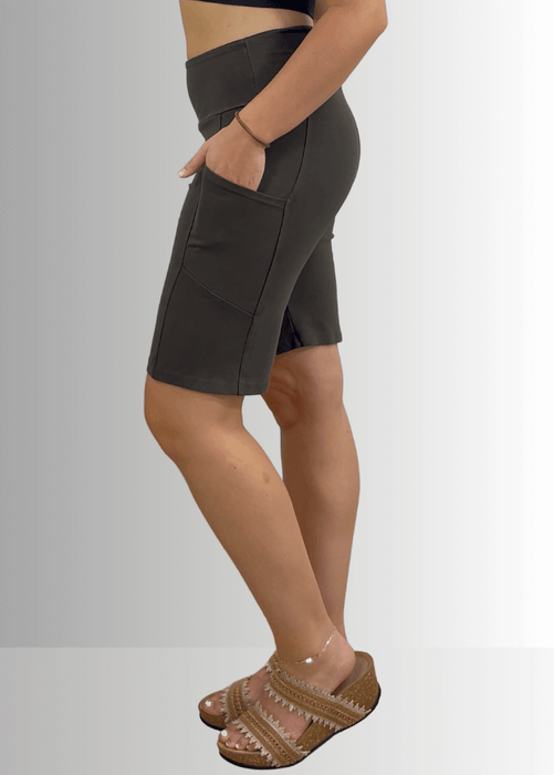 Perfect Fit Hybrid Cotton Shorts Dark Moss Green