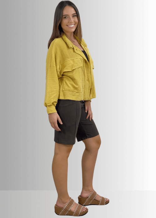 Perfect Fit Hybrid Cotton Shorts Dark Denim