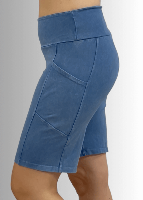 Perfect Fit Hybrid Cotton Shorts Dark Denim