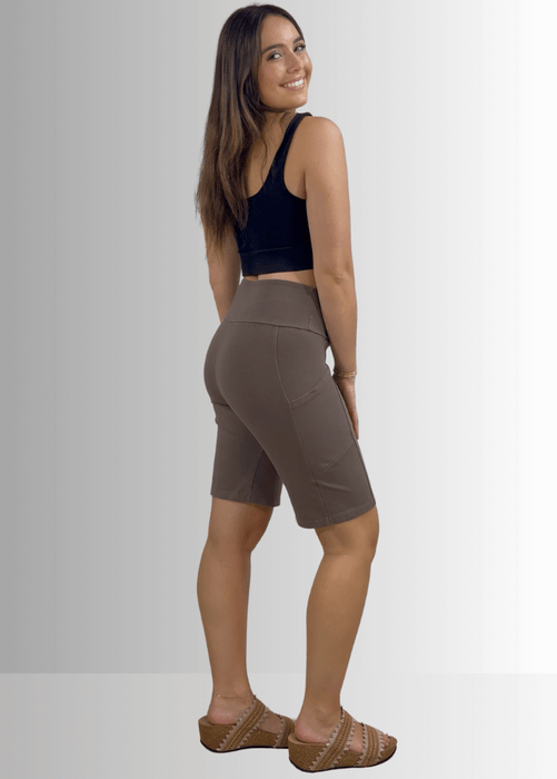 Perfect Fit Hybrid Cotton Shorts Dark Moss Green
